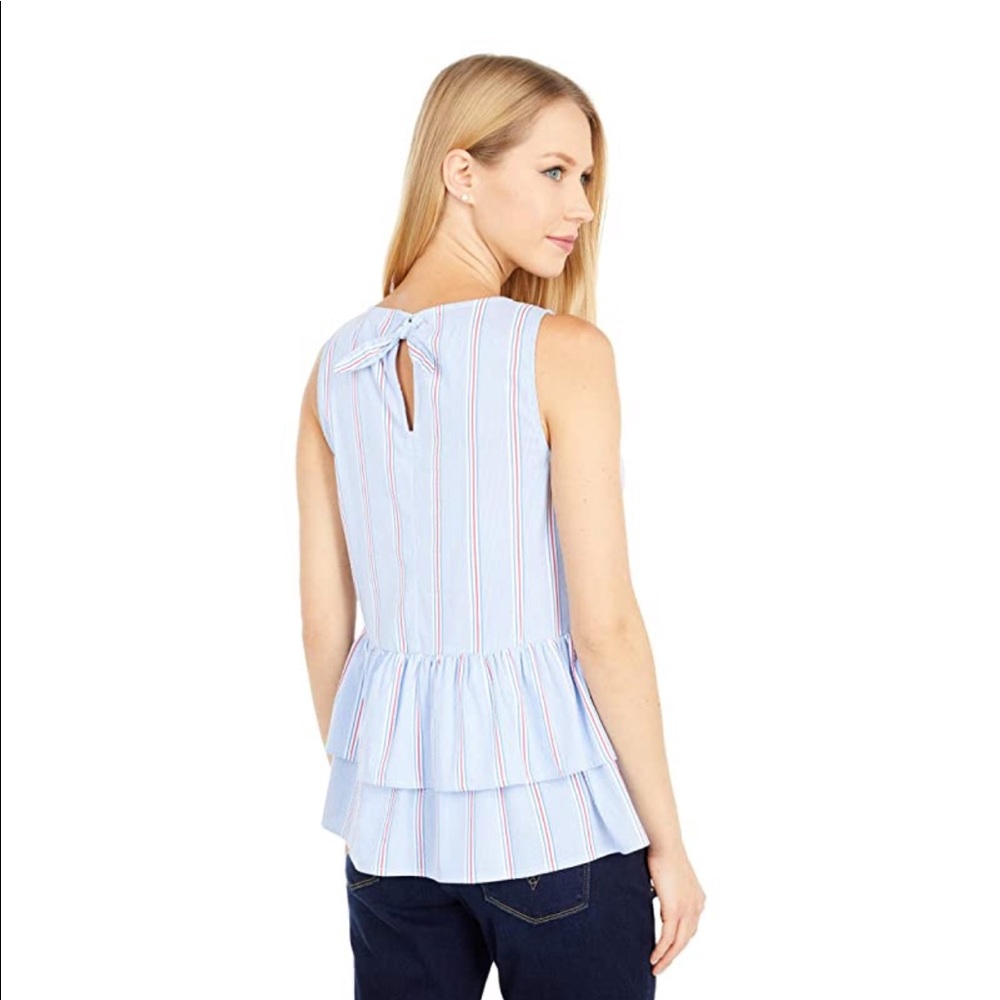 Vineyard Vines Nichols Stripe Peplum Top - NWT